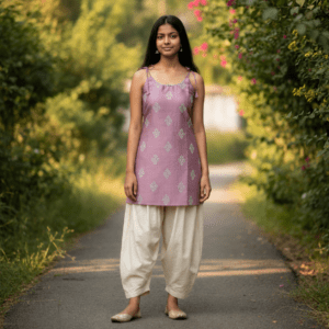 shoulder dori short kurti