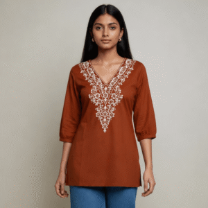 V Neck Kurti