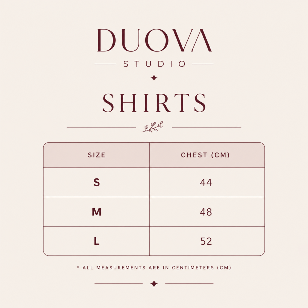 shirt size chart